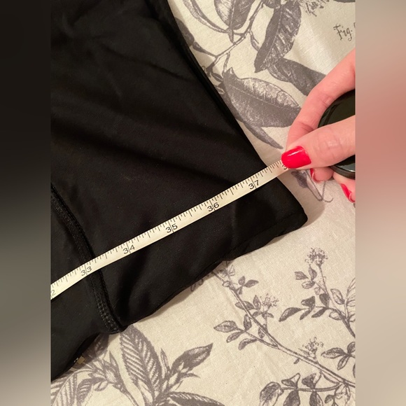 PINK Victoria's Secret Black High Waist Leggings Side Mesh Panel Size Large - Picture 9 of 10